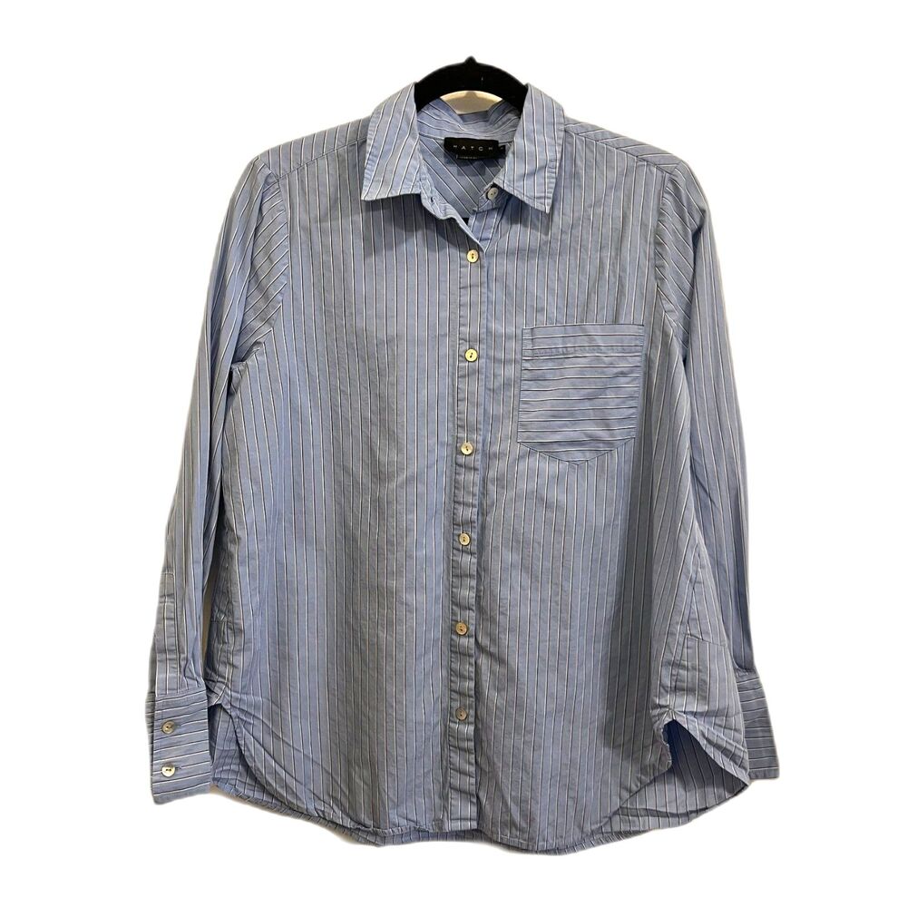 Hatch Light Blue Striped Button-Down Shirt